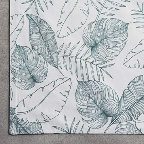 Maison d' Hermine Placemats Set of 4 100% Cotton Washable Cloth Place Mats Reusable Table Mats for Kitchen Dining Party Wedding Gifts for Mothers Day Spring/Summer (Tropiques, 13" x 19")