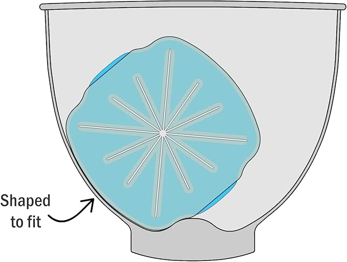 Whisk Wiper® PRO for Stand Mixers - Mix Without The Mess - The Ultimate Stand Mixer Accessory - Compatible With KitchenAid Stand Mixers (For Tilt-Head Mixers, Classic Blue)