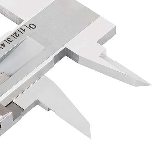 PEC Dial Caliper 0-8 Inch, Stainless Steel Precision Measuring Tool with Shock-Proof Dial, High Accuracy ±0.001"