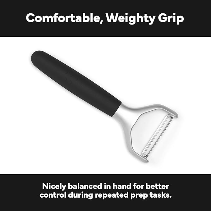 Misen Stainless Steel Vegetable Peeler - Dishwasher Safe Y Peeler - Easy to Use with Potatoes, Cabbage, Carrots, and More - Progessional Grade Kitchen Tool - Black