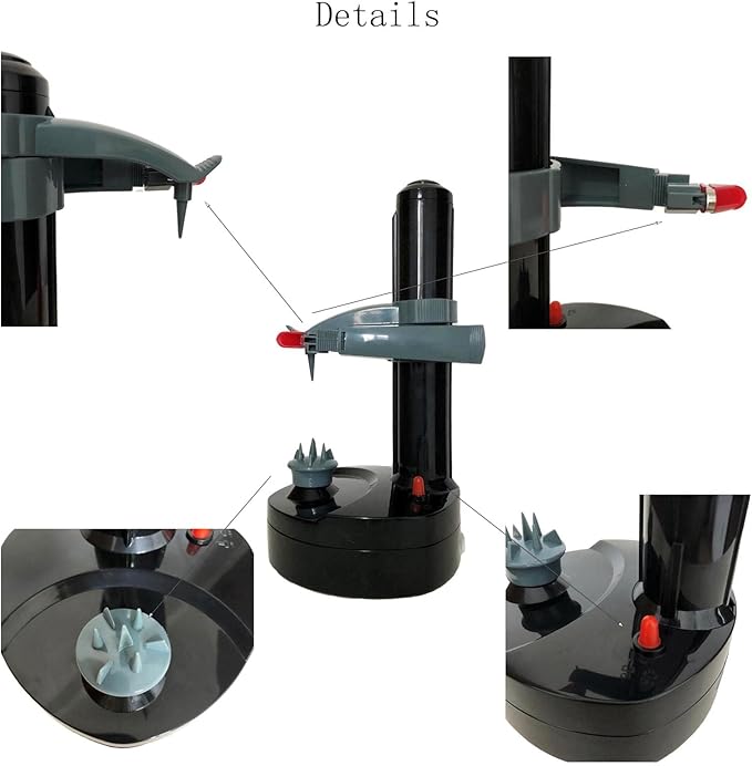 Electric Potato Peeler for Kitchen Vegetable Peelers for Zucchini Carrot Automatic Potato Peeler Electric Peeler Fruit Peeler for Apples Orange Mango Lemon Kiwi Rotate Express