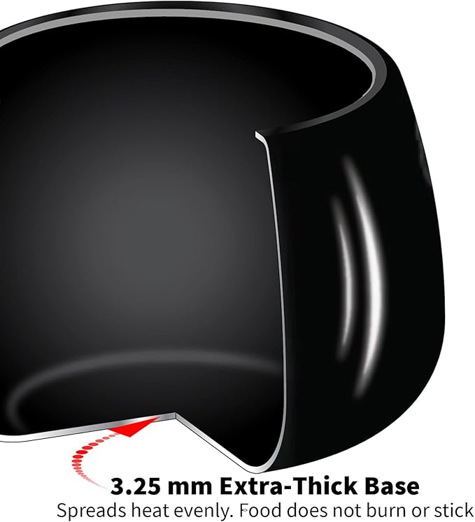 Hawkins Contura Black Pressure Cooker, 5 Litre, Black (CB50)