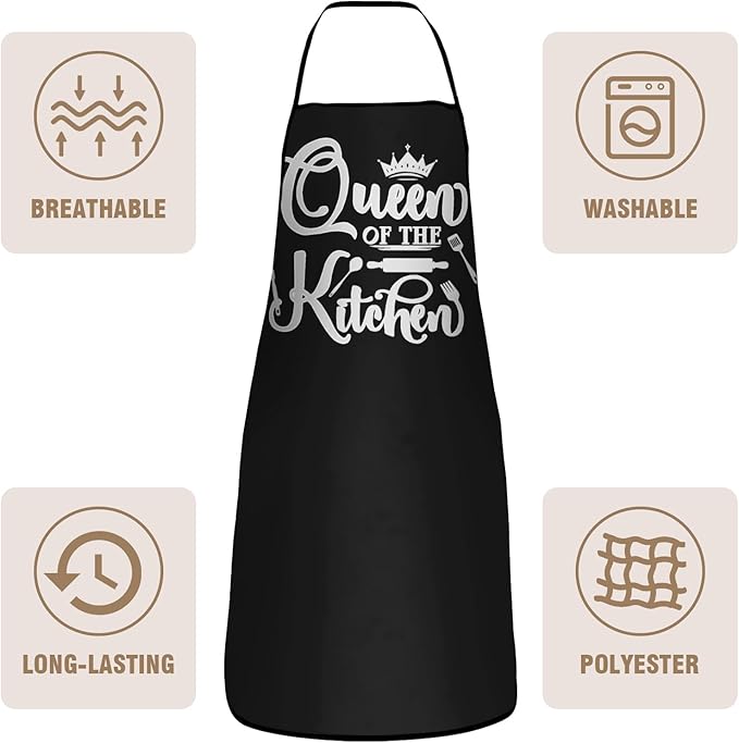Funny Apron for Men Women Baking Gardening Sewing BBQ Waterproof Cute Gifts