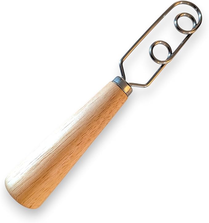 Sourdough Starter Stirring Hook and Dough Whisk | Small Size to Fit in Jars | Improve the Mixing Standard Of Your Starter For Better Baking Results | New England Sourdough Starter Co.