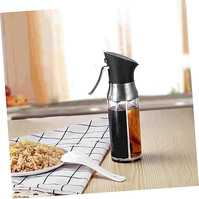 PRETYZOOM 200ml Liquid Cooking Dispenser Oil and Vinegar Spray Bottle Anti-damage for Kitchen Seasoning Sprayer