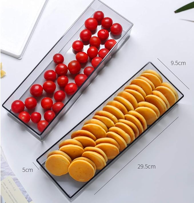 Flatware Tray Kitchen Drawer Organizer With Lid And Drainer - Plastic Food Storage Container food storage box for refrigerator Dinnerware Holder