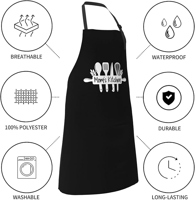 Funny Apron Adjustable Cooking Kitchen Chef Apron Funny Bib Aprons For Women Men