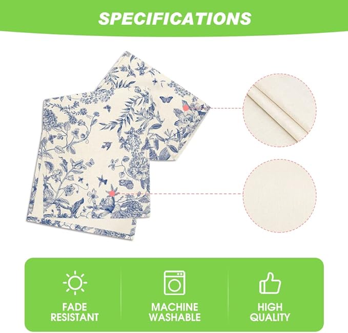 Artoid Mode Monochrome Sketch Birds and Flowers Spring Table Runner, Seasonal Summer Fall Kitchen Dining Table Decoration for Home Party Decor 13x60 Inch