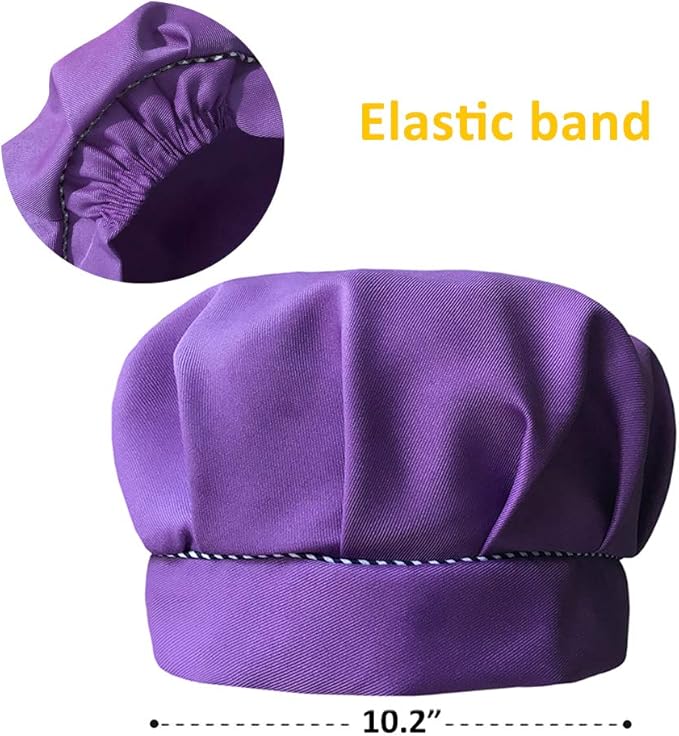 6 Pack Adjustable Kids Apron and Chef Hat for Cooking Baking Painting Art, Kids Apron for Girl Boy with 2 Pockets
