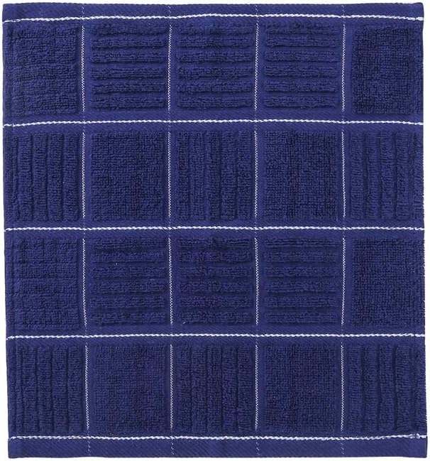 Glynniss Dish Cloths for Kitchen Washing Dishes, Super Absorbent Dish Rags, Cotton Terry Cleaning Cloths Pack of 8 (Pink, 12x12 inches)