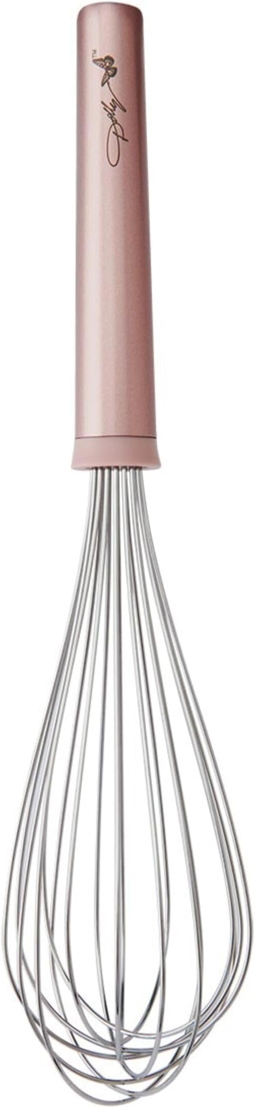 Dolly Parton Whisk – 12-Inch Stainless Steel Whisk with Blush Details, Ergonomic Handle, Dishwasher Safe, Perfect for Beating Eggs, Whipping Cream & Mixing Batters