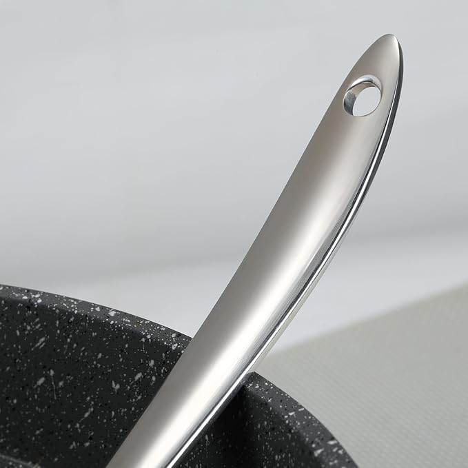 4.Oz 18/10 Stainless Steel Kitchen Ladle Cooking Utensils with 11.8-Inch Handle,Heavy Duty Serving Large Soup Spoon,Dishwasher Safe(Silver)