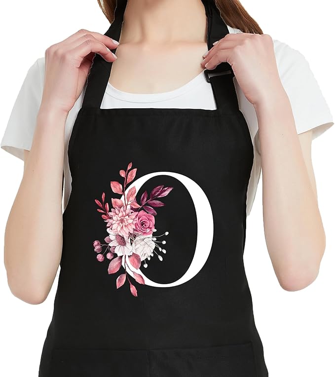 Personalized Aprons for Women with Pockets, Cute Aprons for Women Chef Baking, Cooking Gifts for Mom Birthday