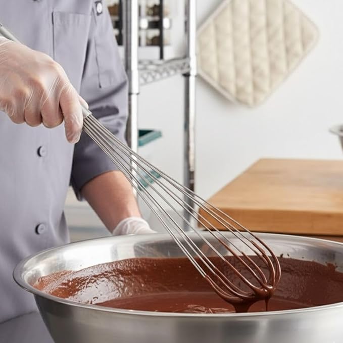 Soro Essentials- 22" Stainless Steel French Whip Whisk with Thick Rigid Wire- Wire Whisk Kitchen Whisk Balloon for Whisking Cooking Beating Blending Stirring Ingredients Mixing Sauces Baking Tools