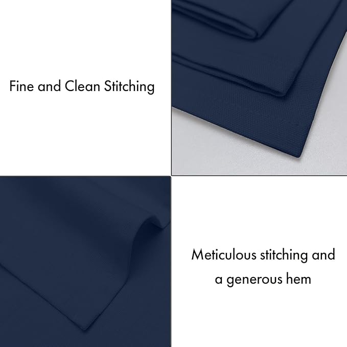 Ruvanti Cloth Napkins Set of 12, 100% Cotton High GSM 18x18 Inches Soft, Washable, Highly Durable & Absorbent, Perfect for Parties, Christmas, Thanksgiving Dinners – Pageant Blue