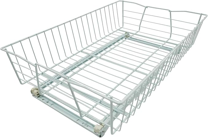 1 Tier Pull Out Pot and Pan Organizer,(14" W x 21" D) Pull Out Cabinet Organizer for Closet and Shower Items Organization, Individual Pull Out Cabinet Organizer (14" W x 21" D (1 Tier))