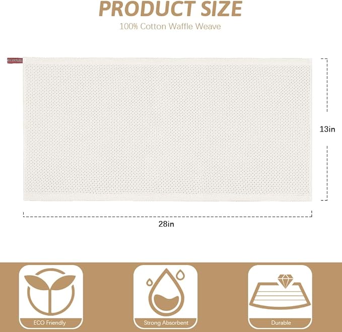 Nialnant 6 Pcs Kitchen Hand Towels, 100% Cotton Dish Towels for Washing Dishes, Super Soft and Absorbent Tea Towel-13 x 28 in