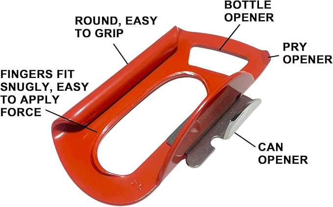 Made in Japan with Storage Case, Japanese Manual Can Opener & Bottle Opener – High Carbon Stainless Steel, for Kitchen, Camping, Emergency Preparedness & Gift