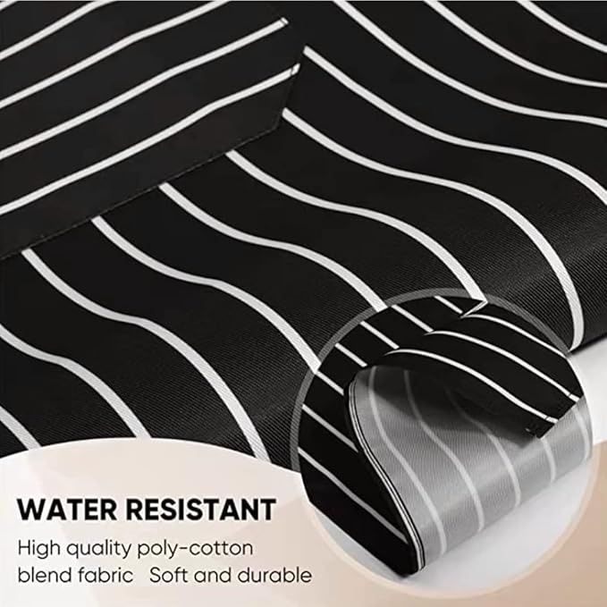RUIBOLU Adjustable Bib Apron with 2 Pockets Cooking Kitchen Cotton Aprons for Women Men Chef Restaurant BBQ Painting