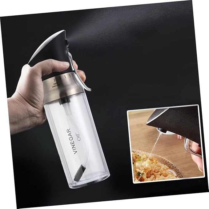 PRETYZOOM 200ml Liquid Cooking Dispenser Oil and Vinegar Spray Bottle Anti-damage for Kitchen Seasoning Sprayer