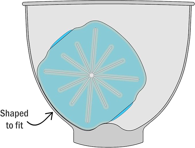 Whisk Wiper® PRO for Stand Mixers - Mix Without The Mess - The Ultimate Stand Mixer Accessory - Compatible With KitchenAid Tilt-Head Stand Mixers - 4.5qt, 5qt (Color: Aquamarine)