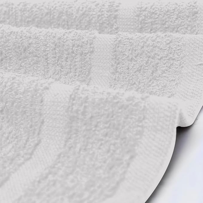 Avalon Towels Cotton Washcloths 24-Pack – 12 x 12 Inch Silver Super Soft & Absorbent Ring-Spun Cotton Wash Cloths for Face, Bath, Spa, Gym, Hotel & Cleaning
