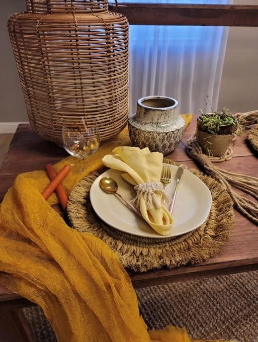 Your Chair Covers Cloth Polyester Napkins, 20 x 20 Inch, Washable Dinner Fabric Linen Napkins with Hemmed Edges for Restaurant, Wedding and Holiday Pack of 10 (Pastel Yellow)