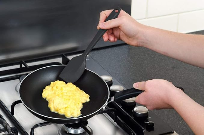 Starpack 'Scrape & Stir' Silicone Spatula (8 Inch) - Heat Resistant Spatula Set 600°F - Food Grade Kitchen Spatulas - Nonstick Baking and Cooking Spatula - LFGB Grade Rubber Spatula Set