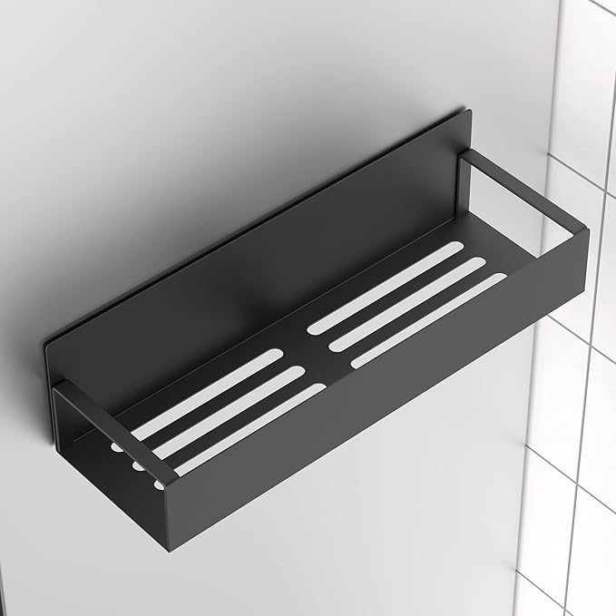 HuggieGems Metal 4 Pack Magnetic Spice Storage Rack Organizer for Refrigerator and Oven, Black Fridge Organizers and Storage