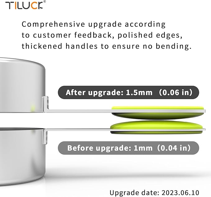 TILUCK Measuring Cups and Spoons Set, Stainless Steel, Kitchen Utensils for Cooking and Baking (12)
