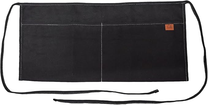 2 Pocket Canvas Work Waist Apron Unisex Tool Utility Apron Tool Belt Woodworkers Artists