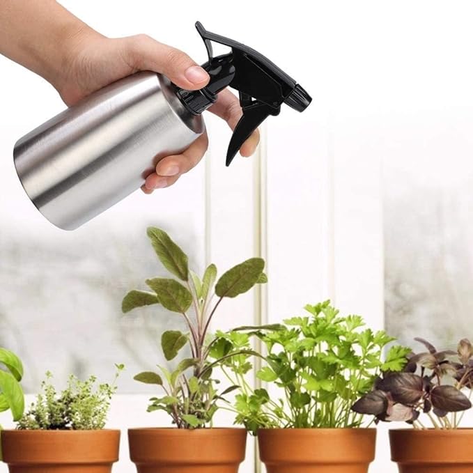 400ml Olive Oil Sprayer, Vinegar Sprayer Dispenser Stainless Steel Container Seasoning Kitchenware Tools for BBQ, Cooking, Frying