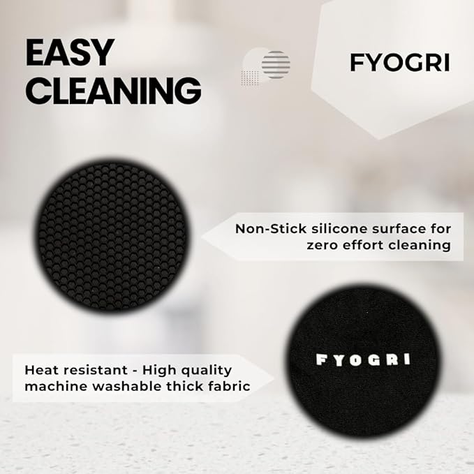 Extra Long Silicone Oven Mitts with Fingers Heat Resistant 500 F Safe Cooking & Baking 1 Pair - Durable Non-Slip Grip for Comfort and Safety Elbow Length for Maximum Coverage