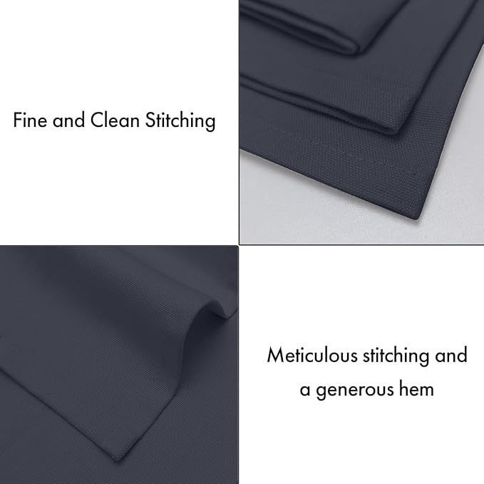 Ruvanti Cloth Napkins Set of 6, 100% Cotton High GSM 18x18 Inches Soft, Washable, Highly Durable & Absorbent, Perfect for Parties, Christmas, Thanksgiving Dinners – Ombre Blue