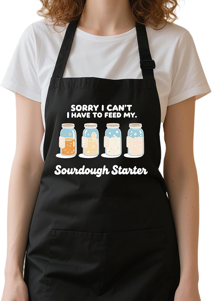 Funny Aprons for Women with 2 Pockets, Adjustable Water Resistant Cooking Apron Gifts for Christmas Mother's Day