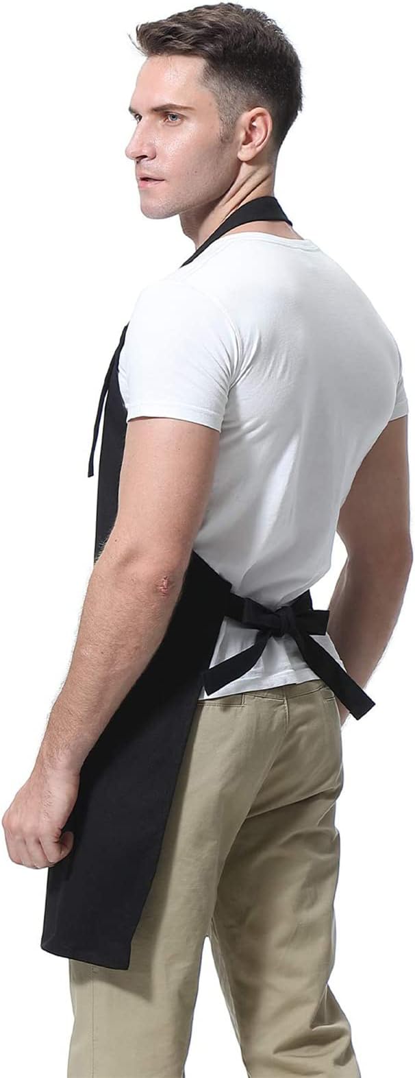 Miracu Funny Cooking Aprons for Men Women, Funny Dad Gifts for Mens Father, Mom - Mothers, Fathers Day, Birthday Gifts for Daddy Step Brother Boyfriend Husband, Cool BBQ Grilling Kitchen Chef Apron