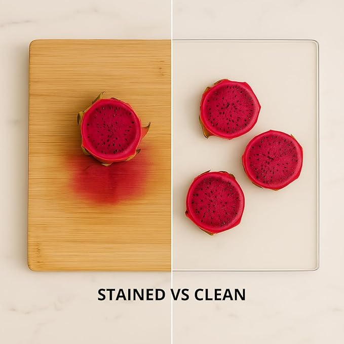 Acrylic Cutting Board with Counter Lip, Clear Cutting Boards for Countertop Protector, Cutting Board for Kitchen Counter, Non-Slip Dough Mat, Kitchen Decor Gadgets House Warming Gifts(24"x18")