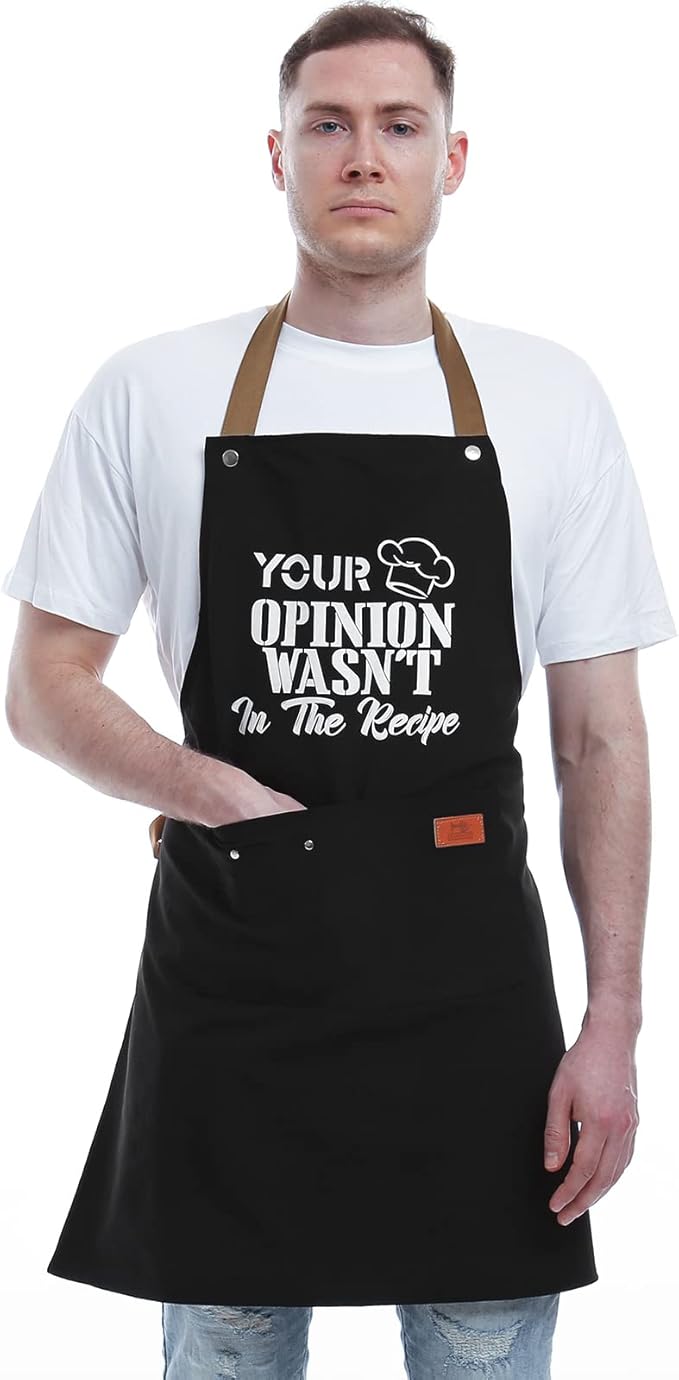 REHAVE Gifts For Men, Women, Father's Day Gifts, Gifts for Dad, Husband, Boyfriend, Brother, Mom, Wife, Girlfriend, Unique Birthday Gifts, Humor Apron for friends,Bff, Kitchen Chef Aprons Baking Gifts