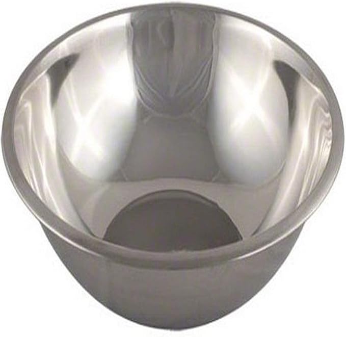 American Metalcraft SSB800 Stainless Steel Mixing Bowl - Durable, Commercial-Grade, Metal Bowl For Mixing - Wide-Rim, Stackable, Dishwasher Safe, 8qt, Silver