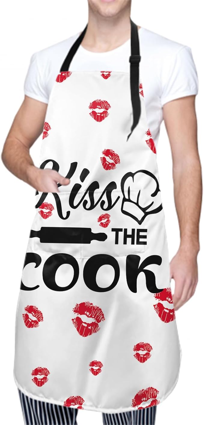 Imiss Waterproof Stain-Resistant Cooking Chef Aprons for Grill BBQ Baking 27 X 31 Inch