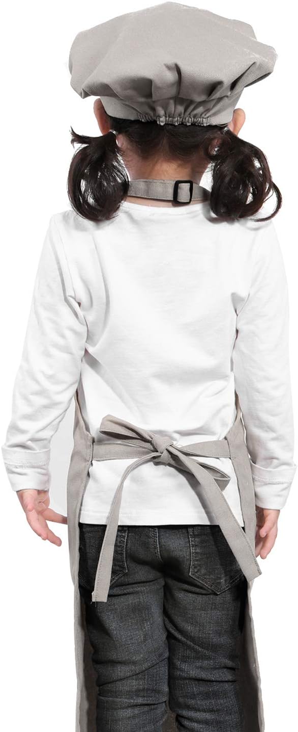 Adjustable Apron and Chef Hat Set for Cooking and Baking