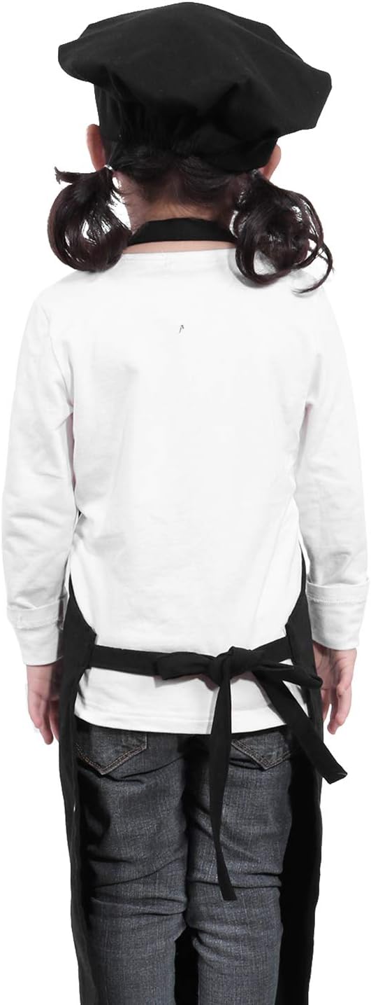 Adjustable Apron and Chef Hat Set for Cooking and Baking
