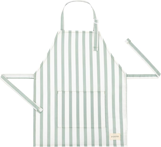 ZICOTO Kids Apron for Girls & Boys - Toddler Apron with Pocket for Cooking, Baking & Crafts - Christmas Gift for Little Chef