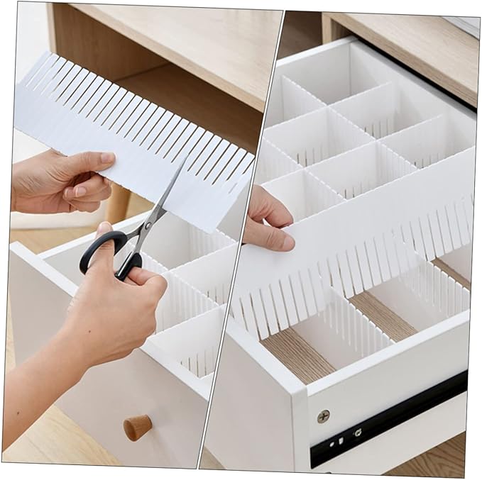 Zerodeko 10pcs Multipurpose Drawer Dividers Closet Organizers and Storage Easy to Use for Dresser Drawer Partition