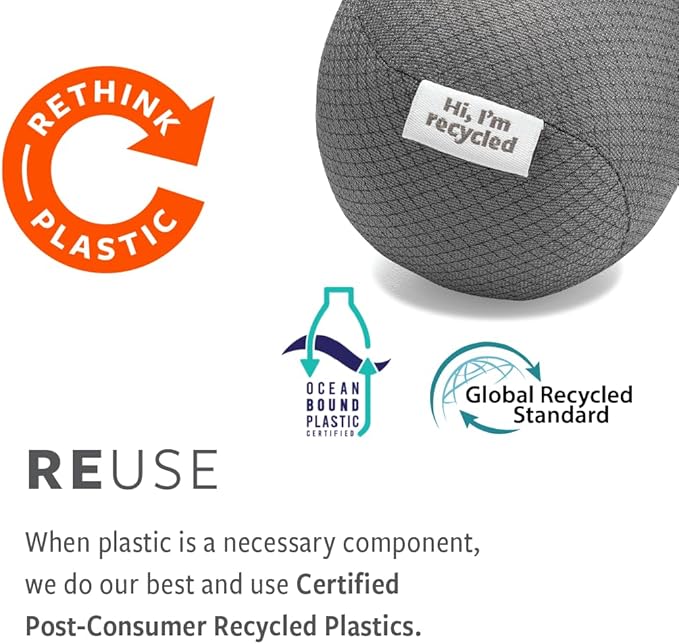 Full Circle Tidy 100% Organic Cotton Dish Cloths 3 Pack - Absorbent, Reusable, Kitchen Towels, Eco-Friendly, Machine Washable - Gray