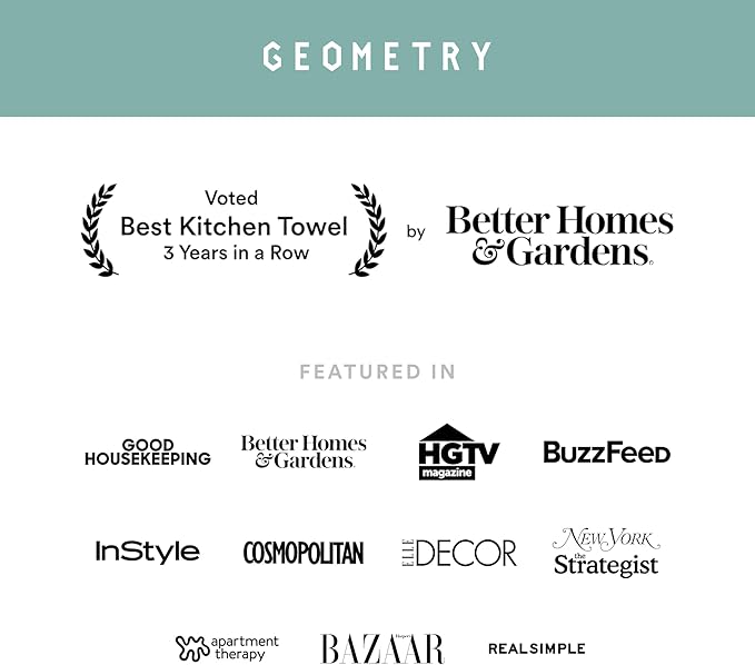 GEOMETRY Tea Towels – Spring & Summer Collection – Quick-Dry, Ultra-Absorbent, Reusable Microfiber Kitchen Towels for Drying & Cleaning - Dancing Umbrellas - 1 Pack