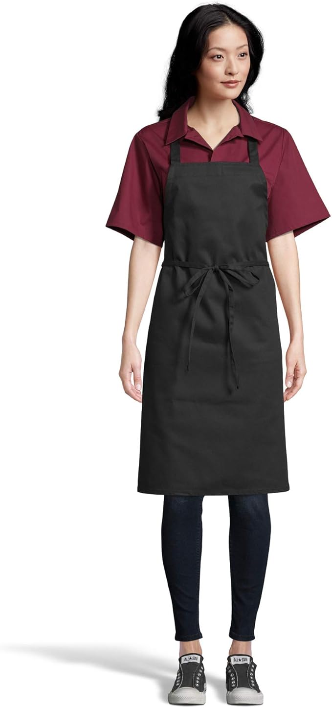 Uncommon Threads Unisex Classic Restaurant Bib Apron for Work Uniform