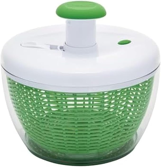 Farberware Small Pro Salad Spinner, 3.16 Qt Lettuce Spinner with Pump Mechanism, Colander Basket and Non-Slip Base - Compact Fruit Washer Spinner Bowl for Singles and Couples