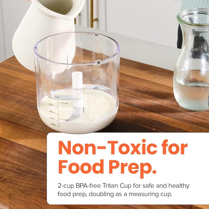 Nutricook Choppi Cordless Electric Vegetable Chopper & Mini Food Processor for Dicing, Shredding, Mincing, and Puree, Portable and Rechargeable, 2-Cup, 500 mL, 4000 mAh Battery, Blue