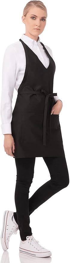 Chef Works Unisex V-Neck Tuxedo Apron